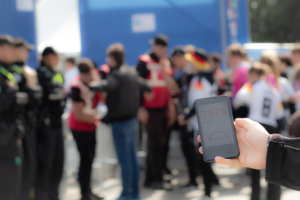 Das Bild zeigt den Stand der Kapazitätsmessung mit 3575 Fans an